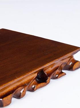 长方形实木根雕底座奇石佛像铜器银器玉器古玩工艺品摆件木头底托