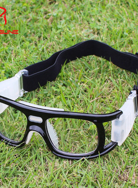 专业运动近视眼镜框足球男款防脱落打篮球跑步防撞户外护目镜防雾