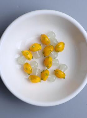 琉璃小蘑菇散珠多色可选