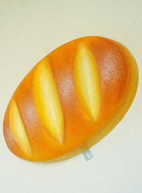 模拟面包模型牛角包菠萝包法式面包雕塑面包店面包店招牌墙挂装饰