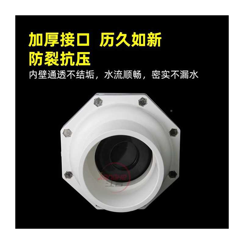 110止回阀单向给阀UPVC75加厚0管1道止逆阀60塑料905水管阀门配件 - 图3