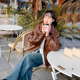 FJFB leather jacket for women is soft and comfortable for small people