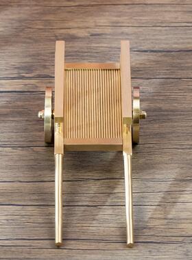 小联集全铜手推车可在车办公室归还纹饰丰鼎创意黄铜工艺品