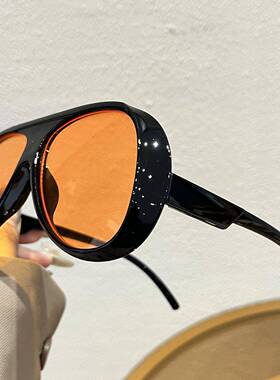 时尚大框眼镜墨镜新款欧美复古蛤蟆镜大脸显瘦防紫外线太阳镜