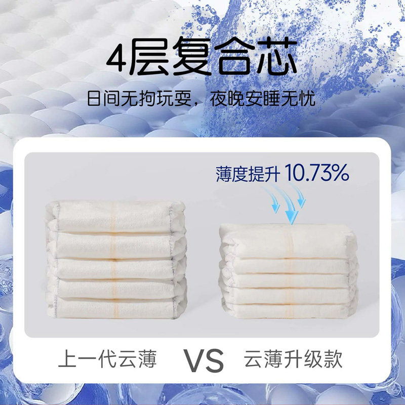 百诺恩云薄纸尿裤NBS/M/L/XL/XXL/XXXL4XL婴儿透气超薄学步拉拉裤,淘宝优惠券,粉丝福利购,淘宝优惠卷