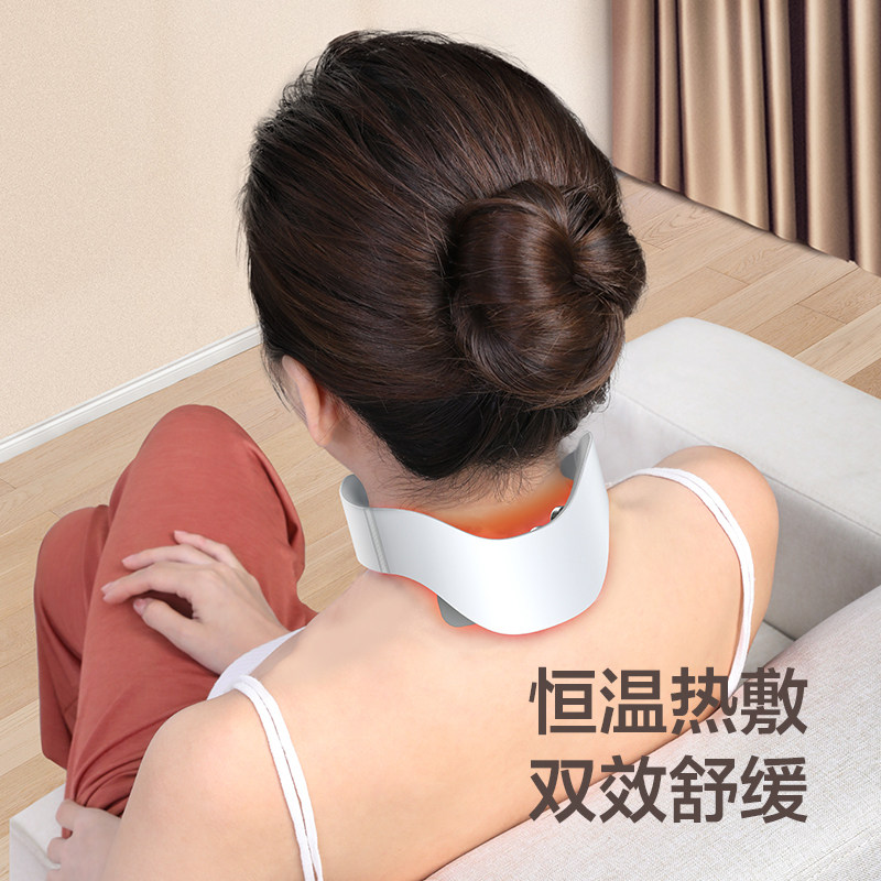 奥克斯颈椎按摩器智能按摩仪肩颈背部舒缓脖子脉冲热敷护颈仪神器,淘宝优惠券,粉丝福利购,淘宝优惠卷