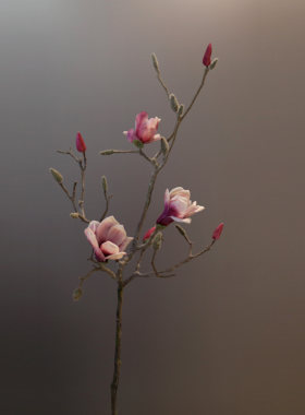 仿真玉兰花假花绢花客厅落地插花