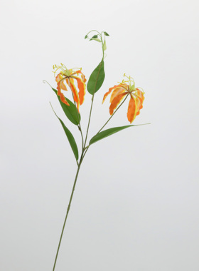 仿真花嘉兰火焰百合花家居摆件