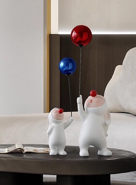 ins风摆件入户玄关客厅电视柜两边沙发旁创意家居装饰树脂落地