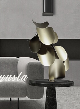 感样板间售楼部玄关柜特大号别墅客厅落地大型摆件家居装饰品