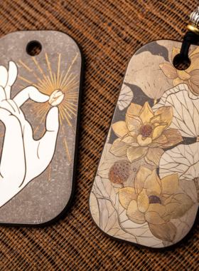 Meteor钛合金吊坠激光雕刻