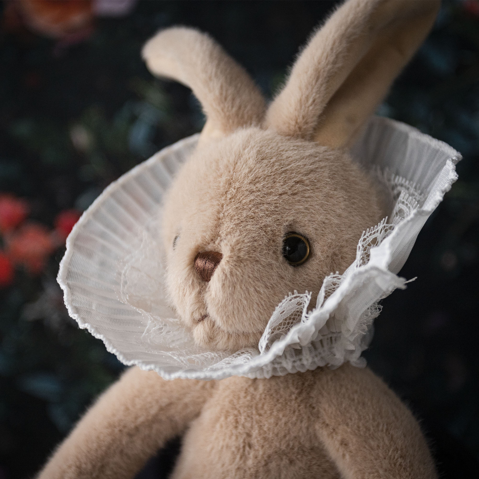 dabron原创设计品牌蕾丝领兔子玩偶送女孩伴手礼物小娃娃公仔 - 图2