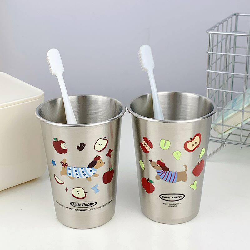 ins可爱漱口杯卡通腊肠狗304不锈钢简约家用情侣高颜值洗漱牙刷杯,淘宝优惠券,粉丝福利购,淘宝优惠卷