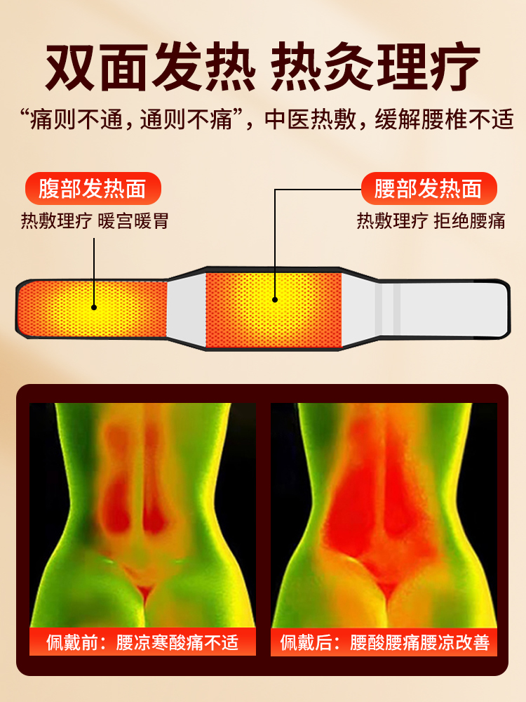 医用护腰带腰椎间盘突出腰肌劳损腰疼痛自发热男女士久坐专用神器 - 图2