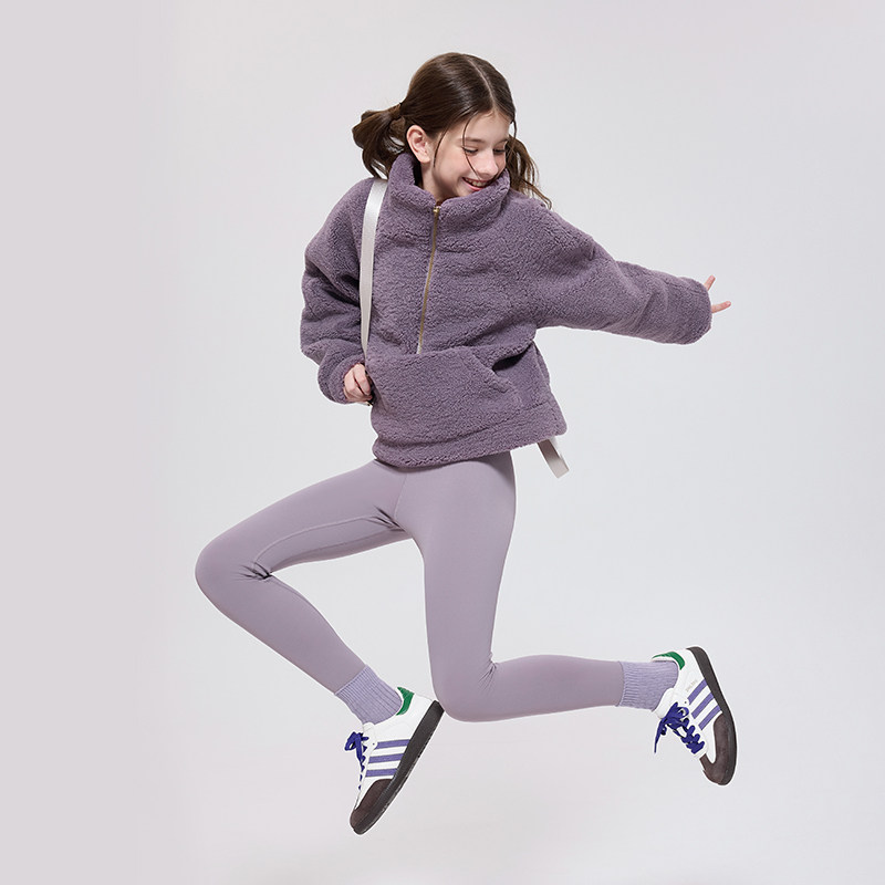 jollybean丨女童薄绒瑜伽裤25秋冬儿童打底运动弹力外穿裤子dofit,淘宝优惠券,粉丝福利购,淘宝优惠卷