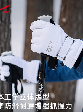 回力王俊凯同款防风加绒滑雪手套