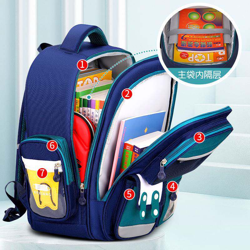 新款蛋仔派对书包男小学生一二三五六年级儿童减负大容量双肩包男