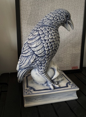 NEIGHBORHOOD乌鸦香炉NBHD陶瓷骷髅头香薰炉办公室复古家居摆件