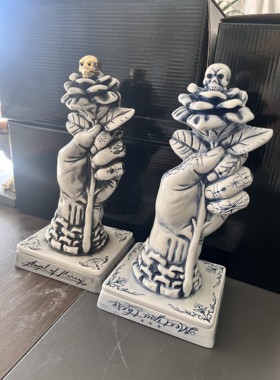 骷髅客厅办公室香炉NBHD陶瓷