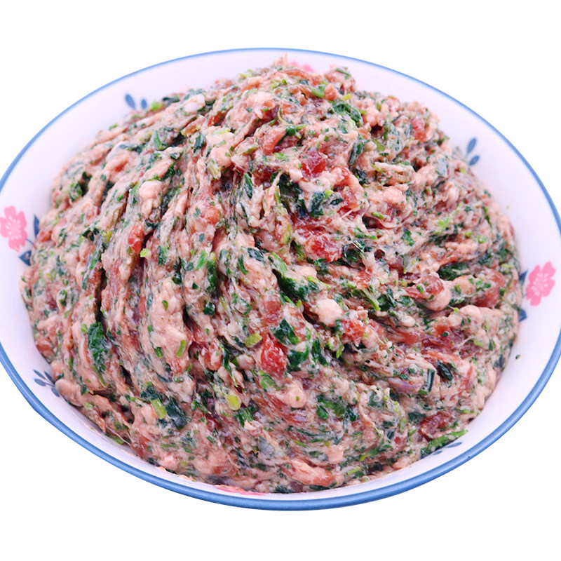 鲜肉荠菜馅5斤水饺子专用猪肉馅馄饨包子春卷速冻馅料早餐店商用,淘宝优惠券,粉丝福利购,淘宝优惠卷