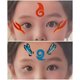 无哪吒彩绘模板镂空眉心贴儿童舞台妆面部彩绘拓印板敖丙脸彩图