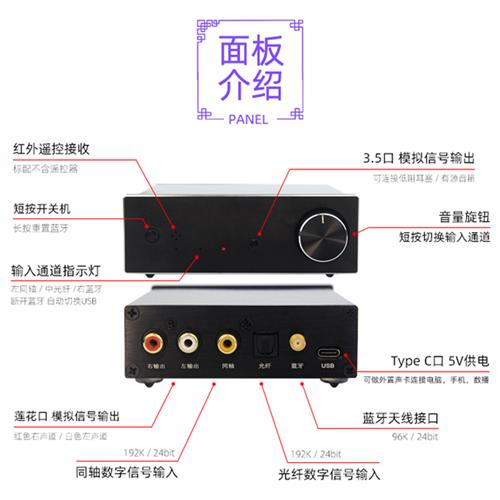 小影B5 QCC5125蓝牙5.1 es9038解码器HiFi发烧 LDAC无损耳放aptx - 图0