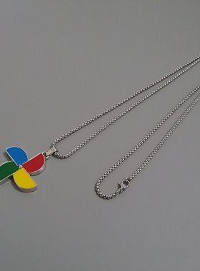 彩色个性热销款不锈钢项链钛钢