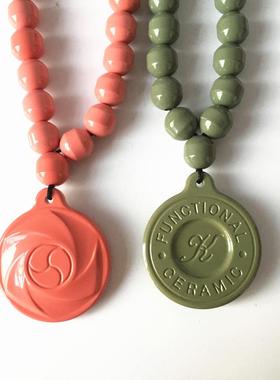 新款跨境托玛琳电气石手链 赭石项链 托玛琳负离子远红外项链