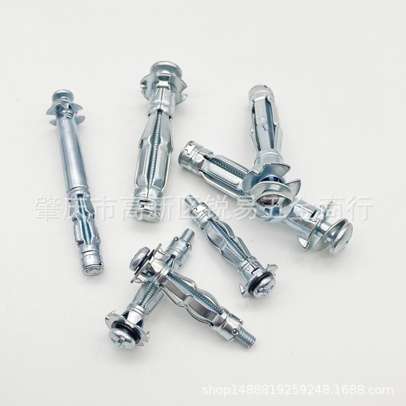 48pcs盒装 镀锌内空/空心膨胀螺栓空心墙锚铆钉螺丝M4/M5/M6规格 - 图2