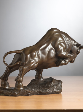 黄铜牛摆件牛气冲天生肖牛礼品