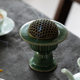 Yue kiln celadon high-foot relief incense burner incense burner soothing sandalwood agarwood incense burner retro tea ceremony ceramic ornaments