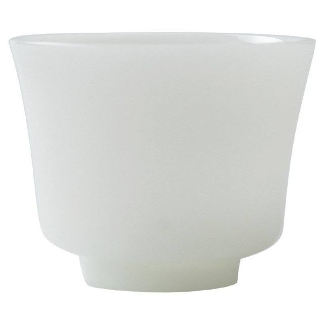Ice type raw jade mutton fat jade porcelain master cup high-end personal tea cup Kung Fu tea cup small single cup tea set