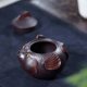 Yixing purple clay pot original mineral purple mud mouth fish hand grasping pot teapot household kung fu tea set