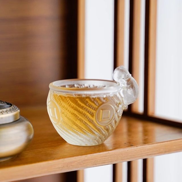 Forbidden City Imperial Cat Glaze Master Cup High-end Crystal Cat Teacup Single Cup Men's and Women's Personal Wealth-gathering Tea Set