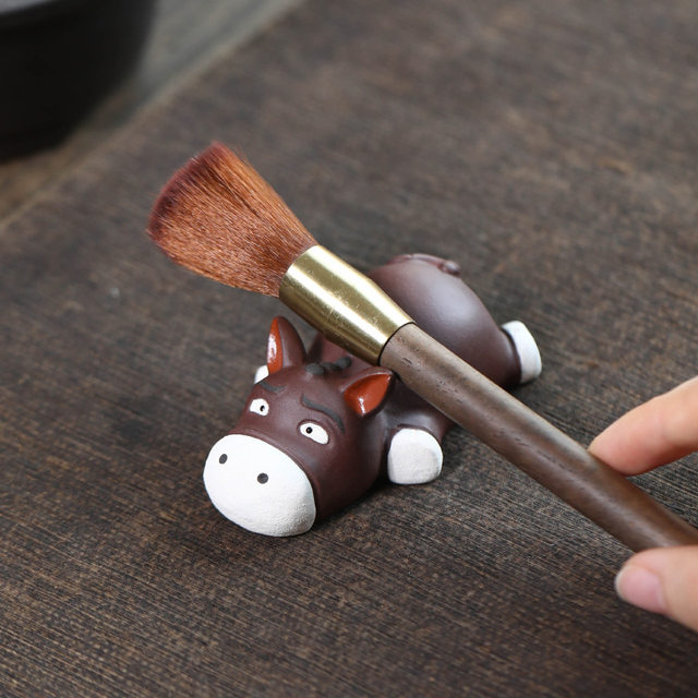 Yixing creative purple sand animal horse tea pet donkey small ornaments tea room tea table decoration Kung Fu tea ceremony tea play