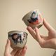 Hand-painted Zhong Kui ceramic tea cup master cup Kung Fu tea cup for men and women to gather wealth and drink tea single cup high-end personal use