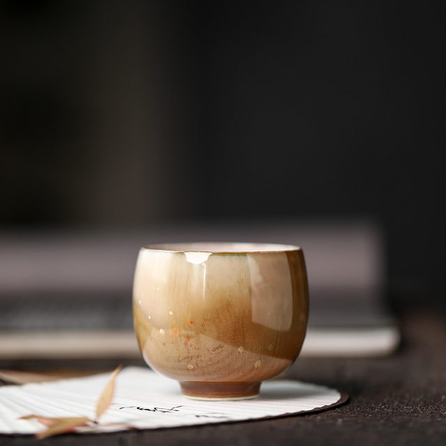 Aurora Langhong Kiln Change Master Tea Cup Jingdezhen Handmade Ceramics Personal High-end Smelling Scent Teaware