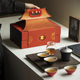 Forbidden City Cultural and Creative Kung Fu Tea Set Gift Box Ceramic Cover Bowl Tea Cup Set High-end Business Souvenirs