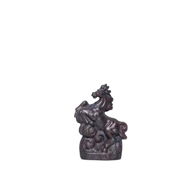 Yixing Zisha Tea Pet Horse to Success Zodiac Horse Sculpture Boutique Can Raise Tea Table Tea Table Small Ornaments High-end Tea Play