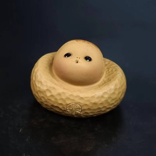 Yixing Zisha Tea Pet Small Snake Handmade Boutique Can Raise Cute Golden Jade Zodiac Snake Tea Table Ornaments