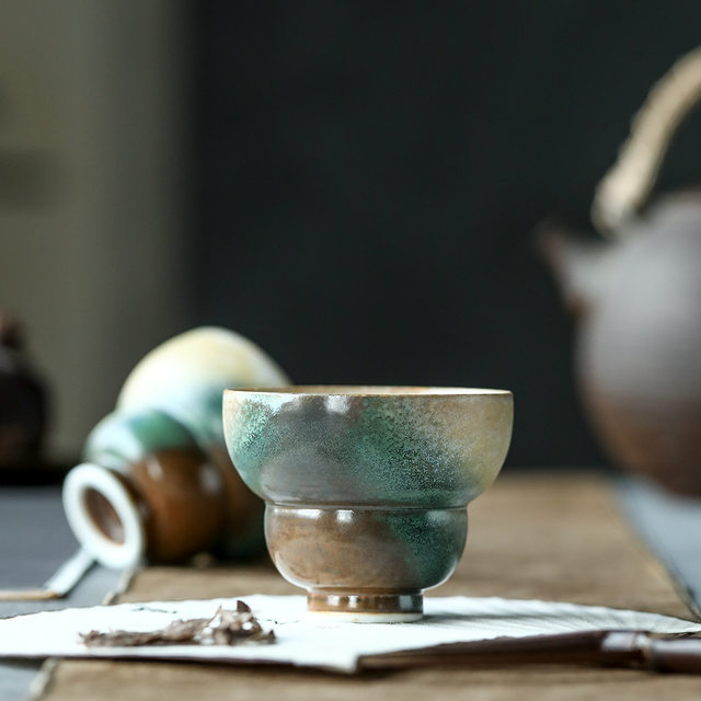 Jingdezhen wood-fired gourd master cup high-end ceramic men and women's personal tea cup single cup kung fu tea cup