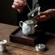 Hand-painted gilt silver tea set, high-end household ceramic silver teapot, covered bowl, kung fu tea cup, Chinese style one pot and two cups