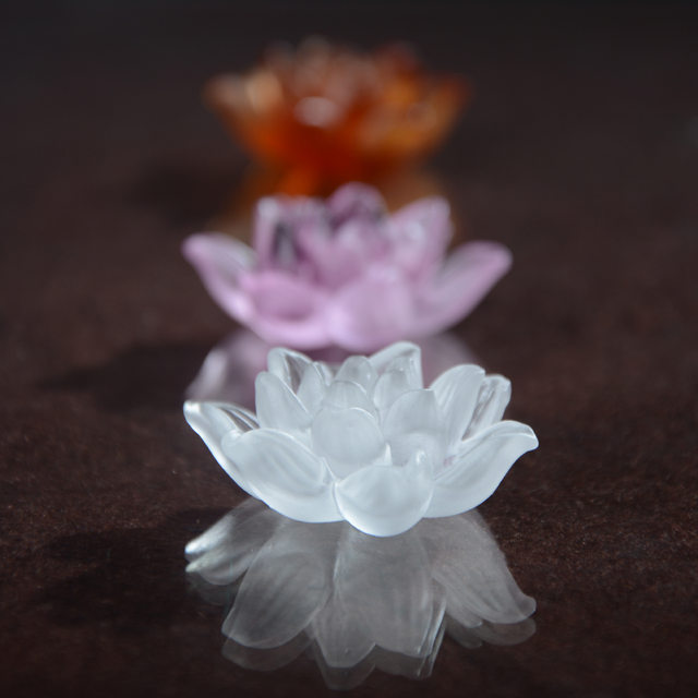 Chinese Zen style glazed lotus lotus incense stick base home aromatherapy stove tea ceremony incense decorative ornaments