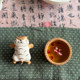 High-end handmade purple clay bathing little tiger tea pet tea table ornaments can be used to grow tea and play tea sets desktop decorations