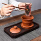 All pure handmade purple clay high-end three-cai bowl teacup single high-end tea bowl with lid and non-hot Kung Fu tea set