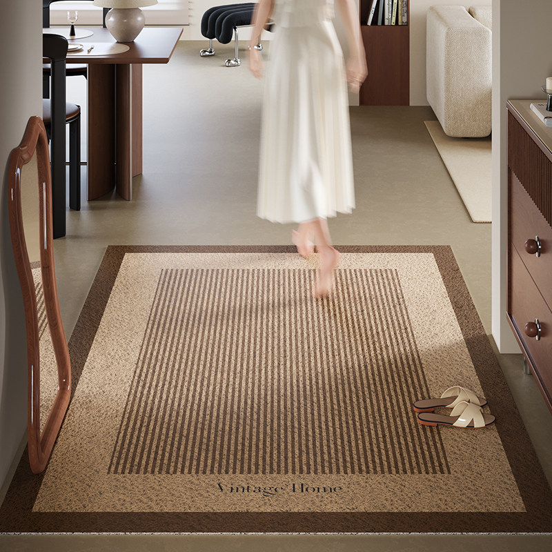 素屿柔软丝圈地垫不卷边不脱丝高级感入户防滑耐脏脚垫,淘宝优惠券,粉丝福利购,淘宝优惠卷