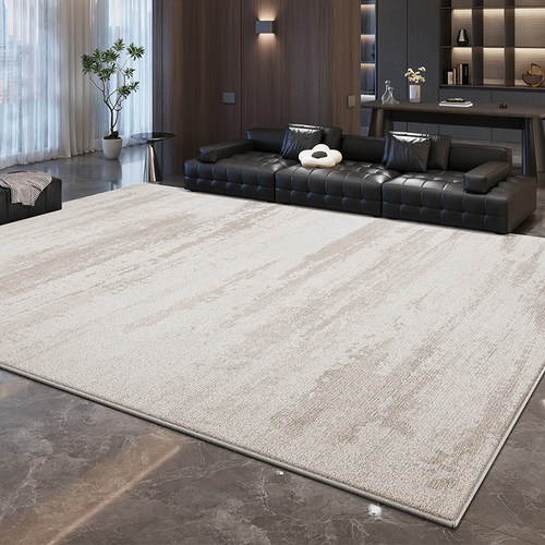 地毯客厅轻奢高级免洗可擦灰色意式极简卧室地垫家用沙发防水防污 - 图0