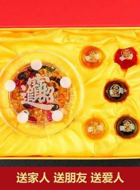 五路财神阵行水晶球风摆件