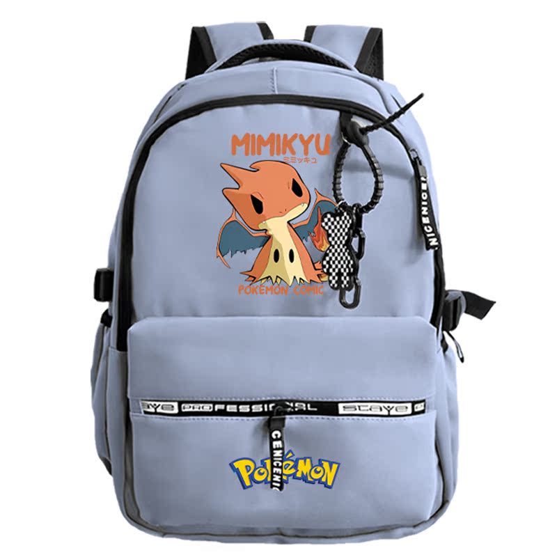 谜拟丘联名宝可皮卡丘小火龙妙蛙种子双肩背包学生书包防水电脑包