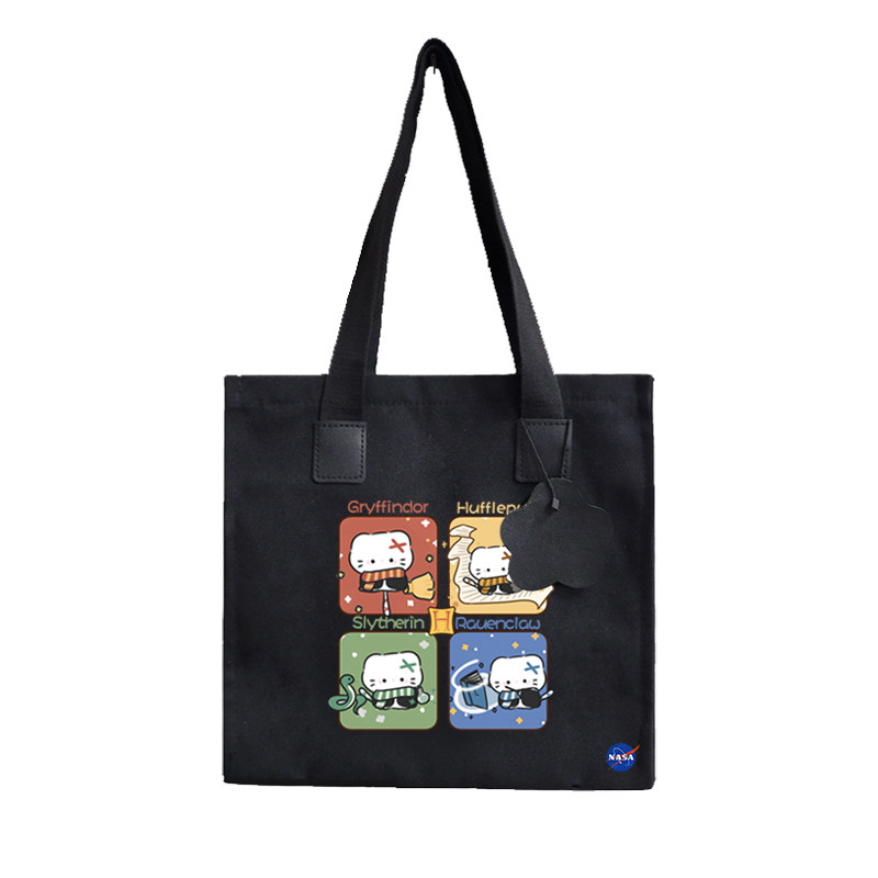NASA联名哈利波特三丽鸥帆布包袋子补习学生书包购物单肩手提背包,淘宝优惠券,粉丝福利购,淘宝优惠卷